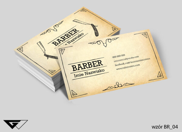 Wizytówka dla Barbera stylowa z charakterem