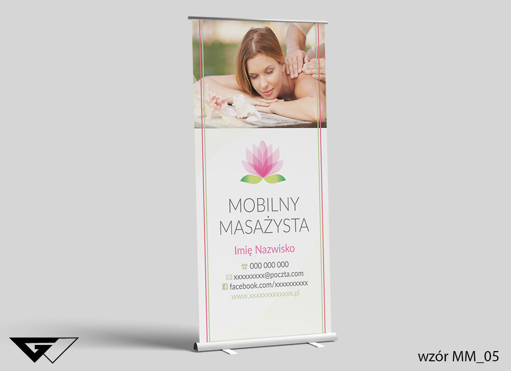 Roll-up Masażysta - lilia