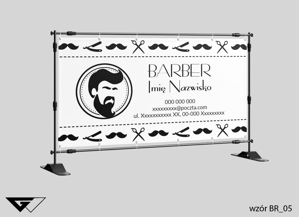 Baner Barber - fryzjer męski