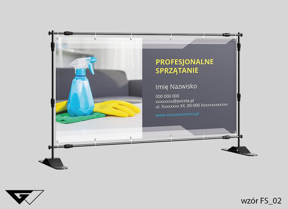 Baner profesjonalne sprzątanie, zdjęcie, szybka realizacja, indywidualny projekt, tanio