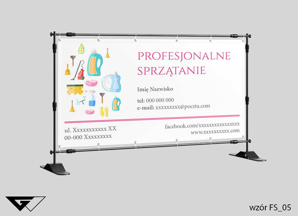 Baner profesjonalne sprzątanie, czysto, mycie,sprzątaczka