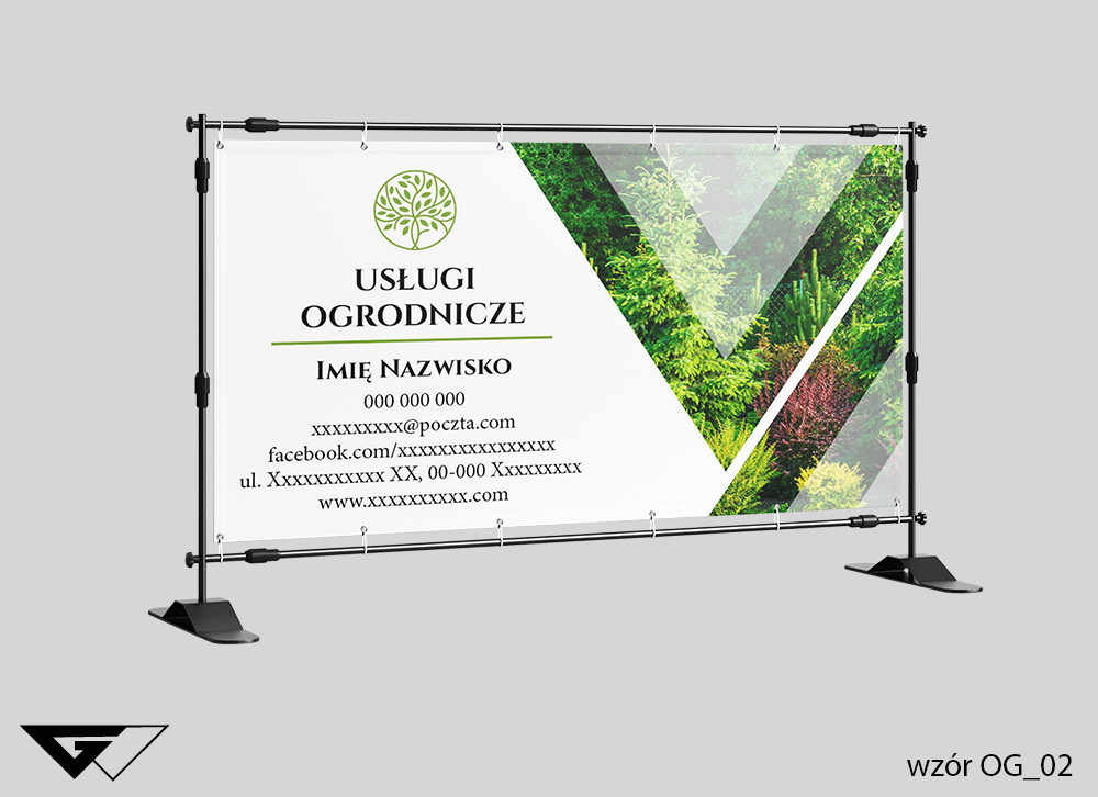 Baner dla ogrodnika przyroda, profesjonalizm