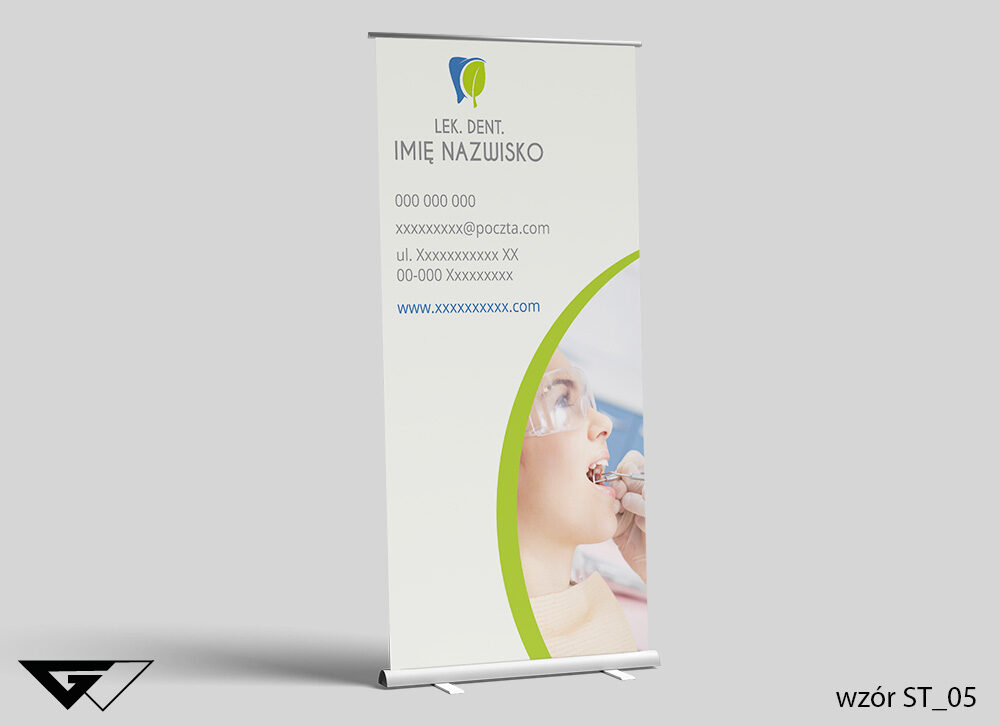 Roll-up Dentysta - tradycyjny