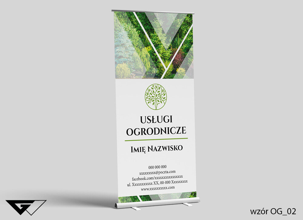 Roll-up Ogrodnik - rośliny