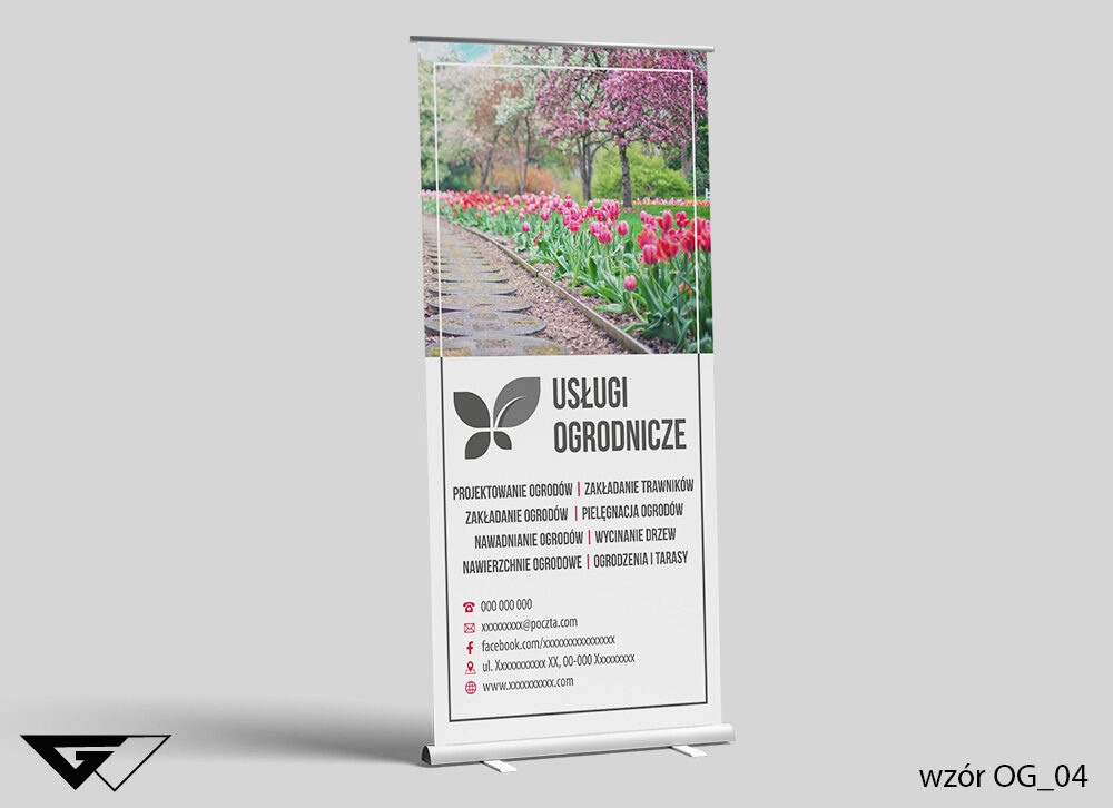 Roll-up Ogrodnik - wiosenny