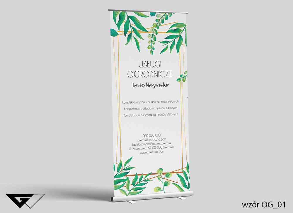 Roll-up Ogrodnik - zieleń