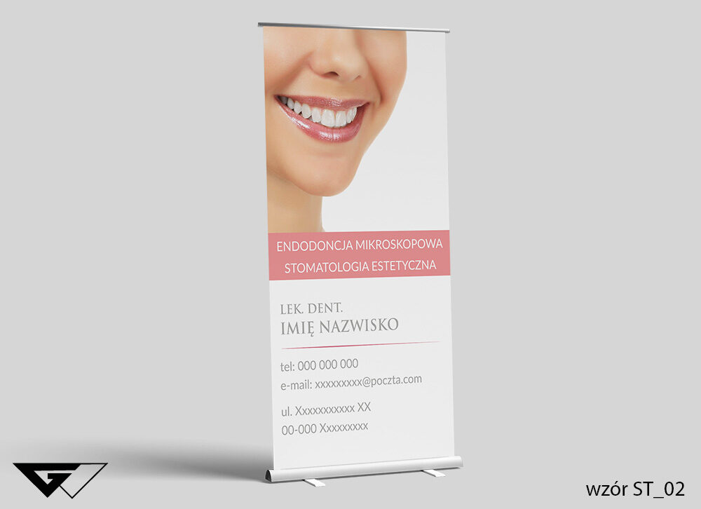 Roll-up Dentysta - uśmiech