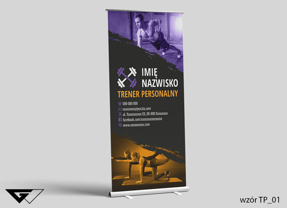 Roll-up Trener Personalny - ciężarki
