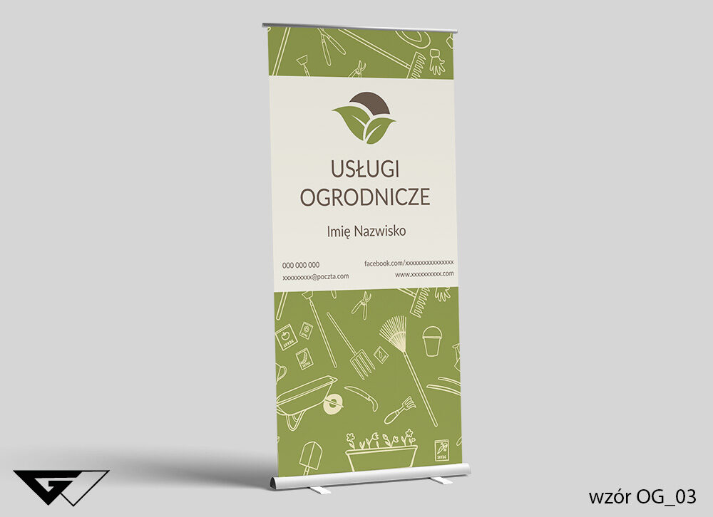 Roll-up Ogrodnik - motyka