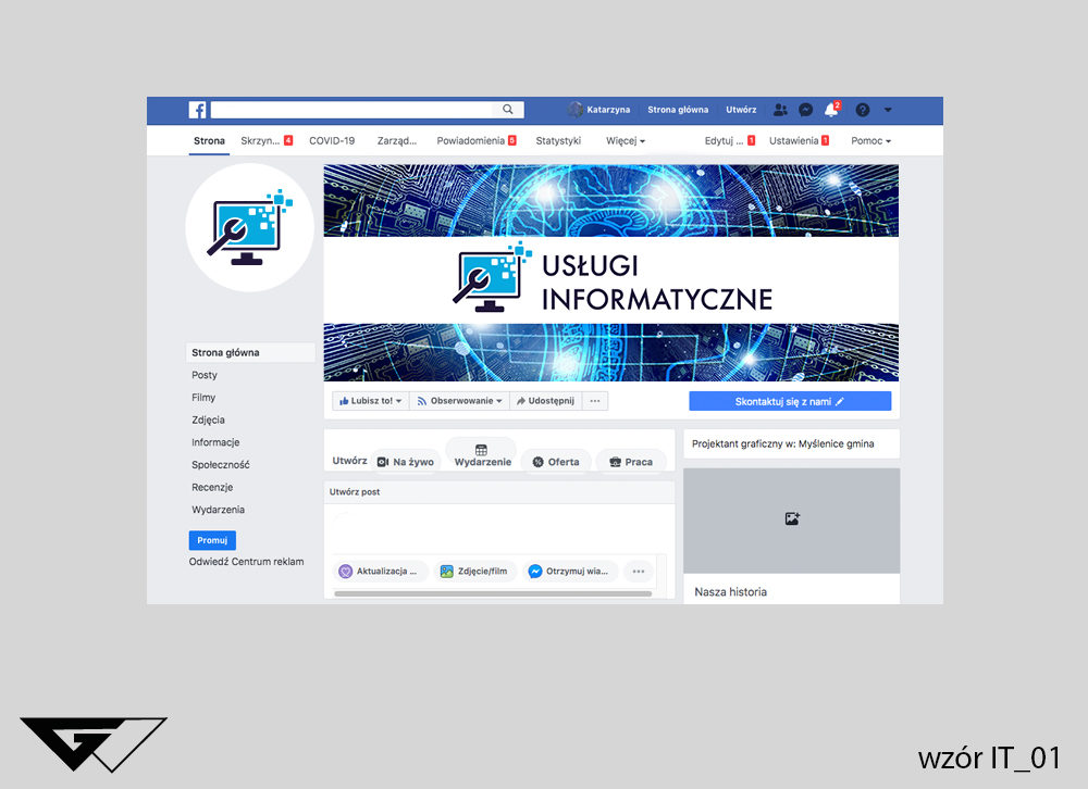 Zdjęcie w tle usługi informatyczne, z obrazkiem, szybka realizacja_wizualizacja