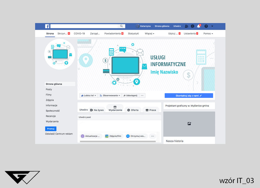 Zdjęcie w tle usługi informatyczne, rysunek, białe tło, szybka realizacja_wizualizacja
