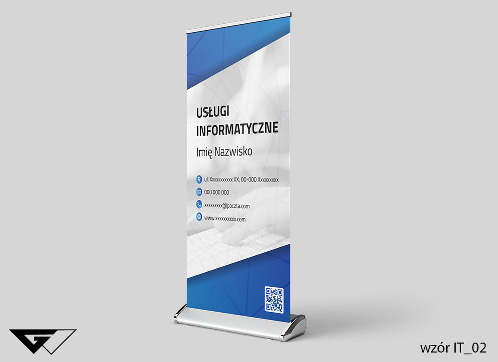 Rollup usługi informatyczne, obrazek w tle, indywidualny projekt_wizualizacja