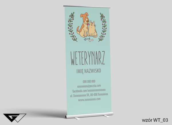 Roll-up Weterynarz - kot i pies