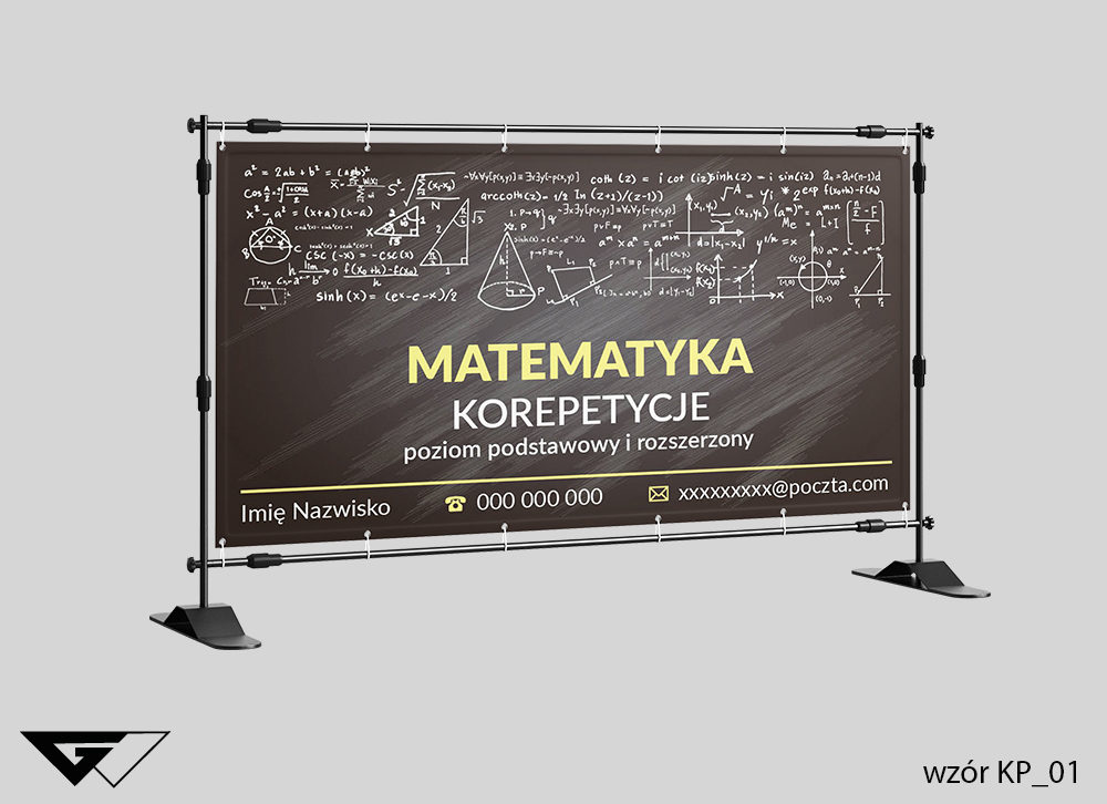 Baner matematyka korepetycje, zajęcia dodatkowe liczby, cyfry, działania