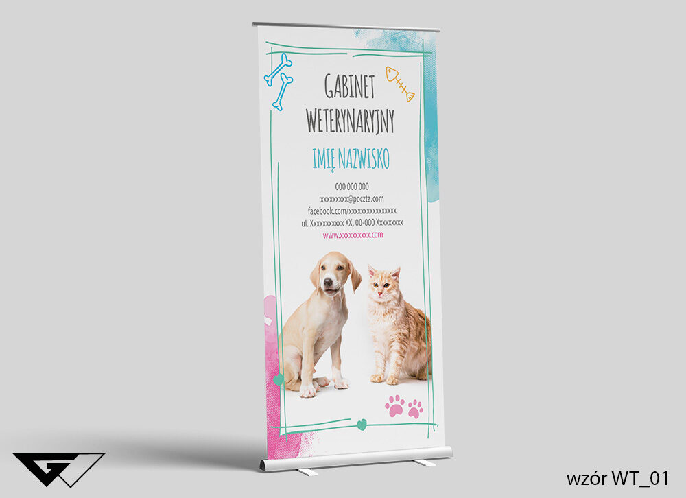 Roll-up Weterynarz - zwierzęta