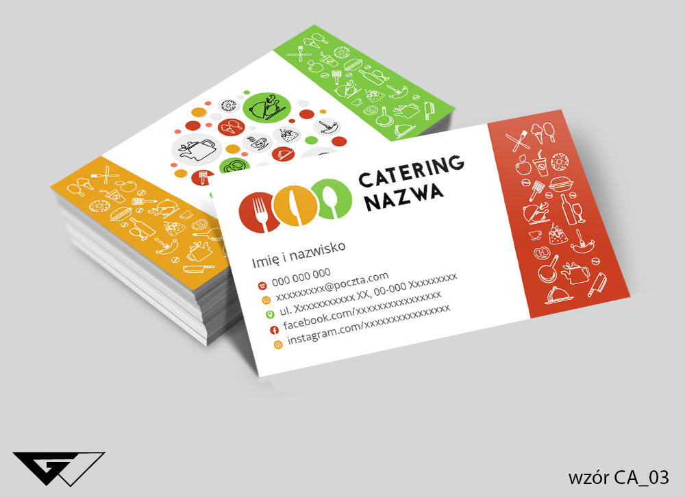 Wizytówka_catering_gotowe_wzory_szybki_czas_realizacji_Myślenice