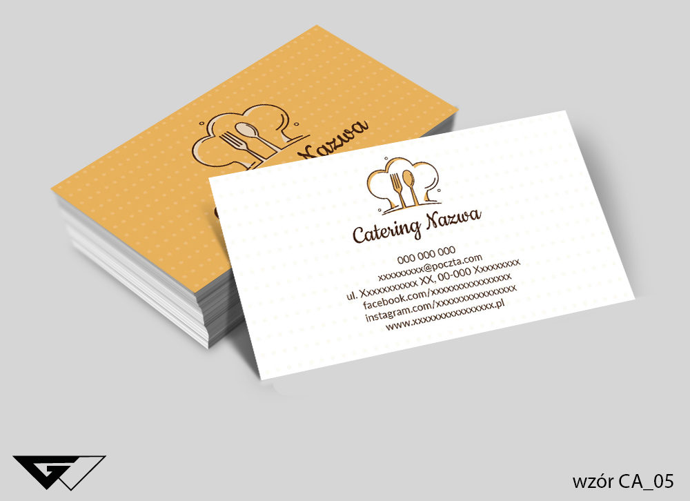 Catering_wizytówki_proste_klasyczne_eleganckie_szybka_realizacja_Myślenice