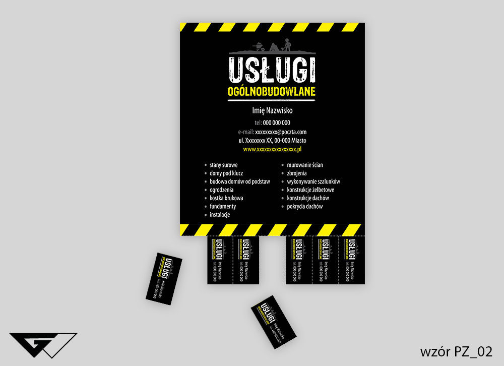 Usługi_budowlane_plakat_szybki-czas_realizacji_indywidualne_projekty_myślenice