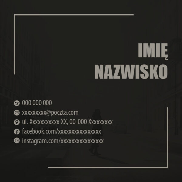 wizytówka_osobista_klasyczna_gotowe_wzory_minimalistyczna_czarna_Myślenica