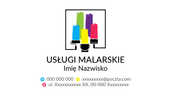 wizytówka_usługi_malarskie_kolorowa_remonty_wykończenia_indywidualne_projekty_gotowe_wzory_Myślenice