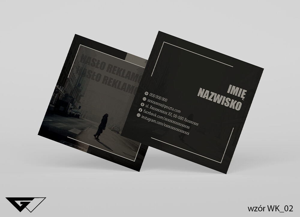 wizytówka_osobista_klasyczna_gotowe_wzory_minimalistyczna_czarna_Myślenica