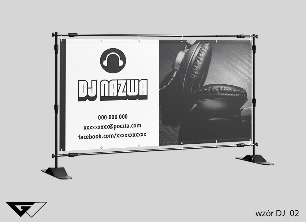 Baner_dj_nowoczesny_kolorowy_elegancki_ideatree_gotowe_wzory_Myślenice