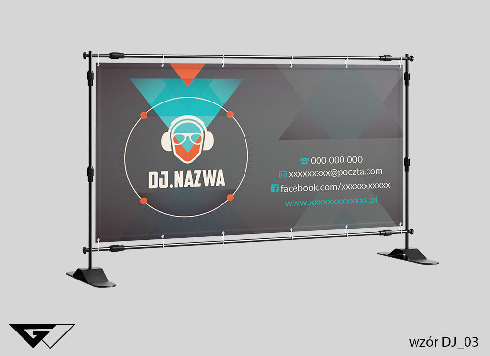 Baner_dj_nowoczesny_kolorowy_elegancki_ideatree_gotowe_wzory_Myślenice