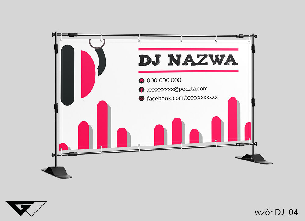 Baner_dj_nowoczesny_kolorowy_elegancki_ideatree_gotowe_wzory_Myślenice