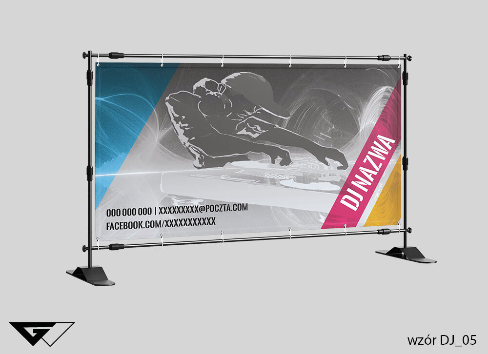 Baner_dj_nowoczesny_kolorowy_elegancki_ideatree_gotowe_wzory_Myślenice