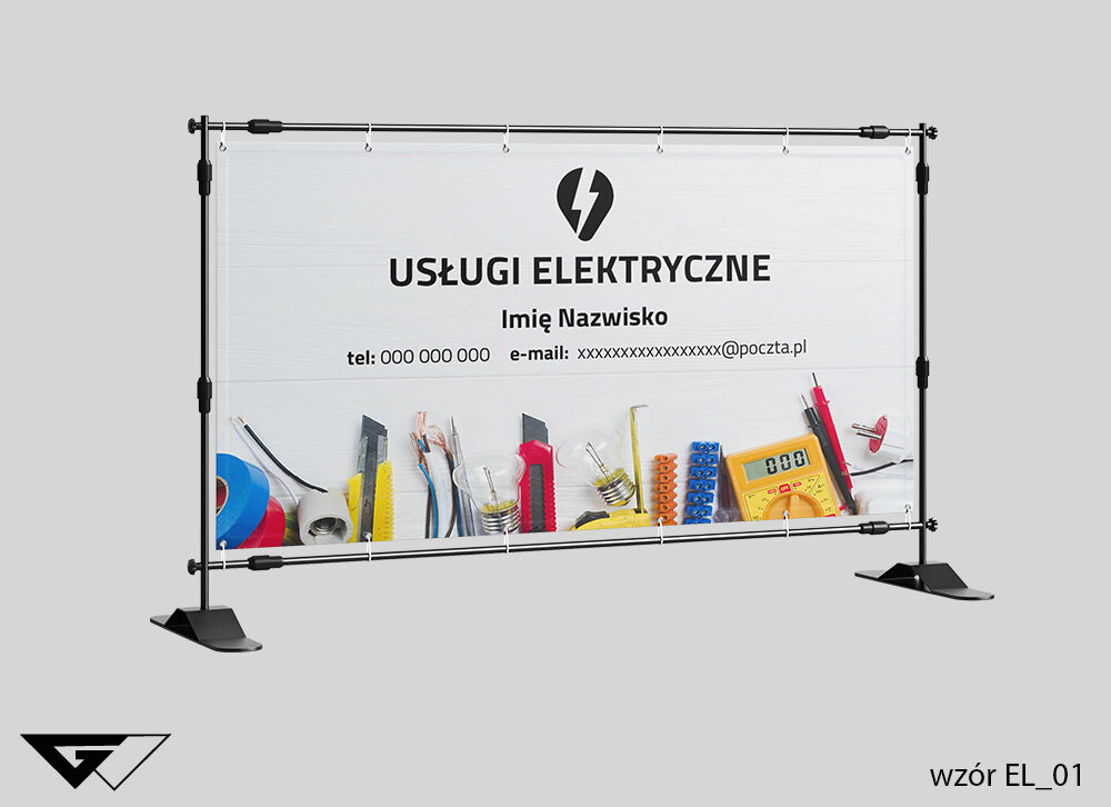 Baner_elektry_szybko_tanio_profesjonalnie_gotowe_wzory_Myślenice