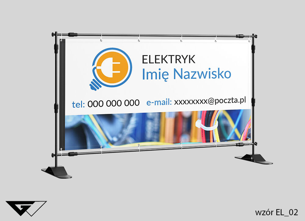 Baner_elektry_szybko_tanio_profesjonalnie_gotowe_wzory_Myślenice