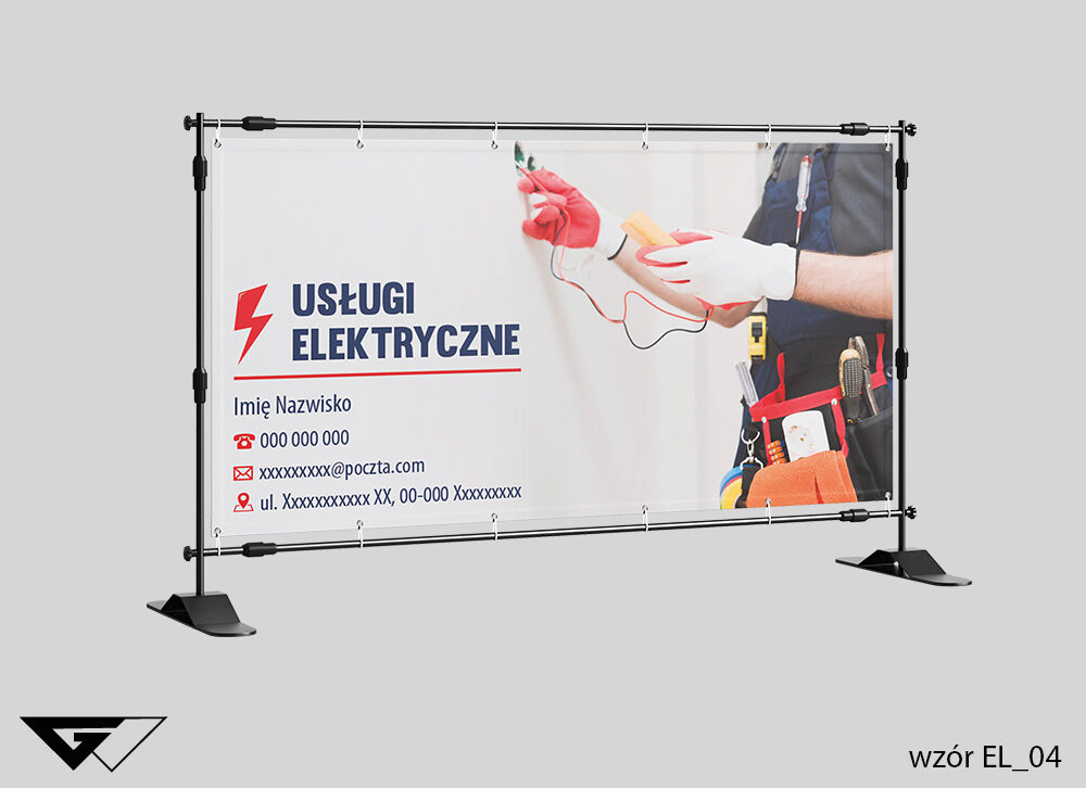 Baner_elektry_szybko_tanio_profesjonalnie_gotowe_wzory_Myślenice