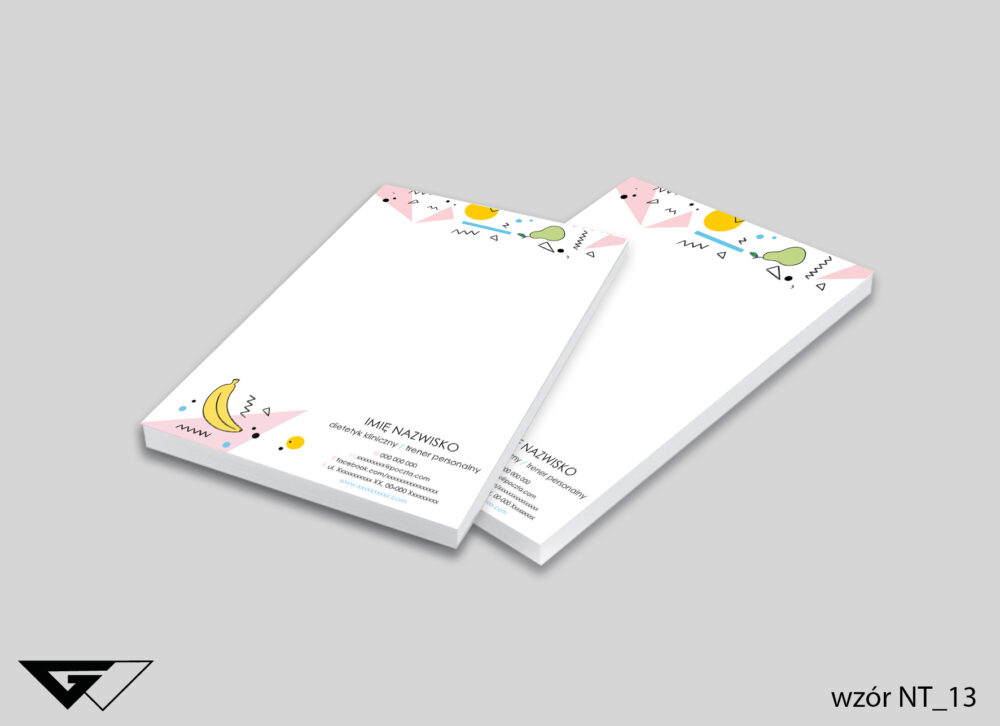 Notes firmowy dla Dietetyka - owocowa