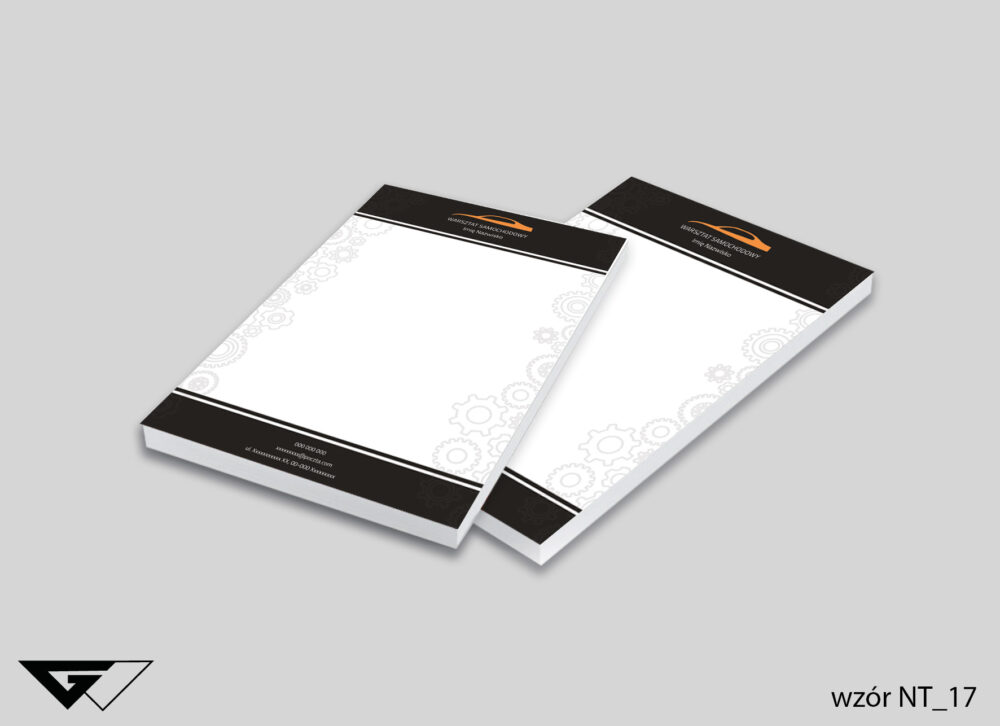 Notes firmowy dla Mechanika - zachód słońca