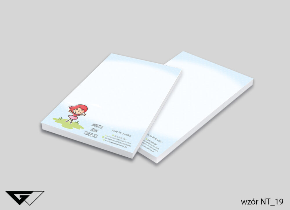 Notes firmowy dla Animatora - dzieci