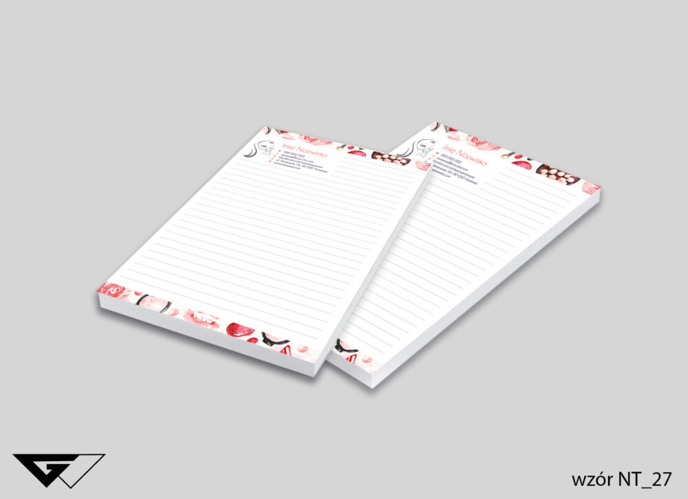 Notes firmowy dla Kosmetyczki - perfect