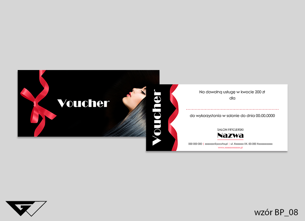 Voucher / Bon podarunkowy - black
