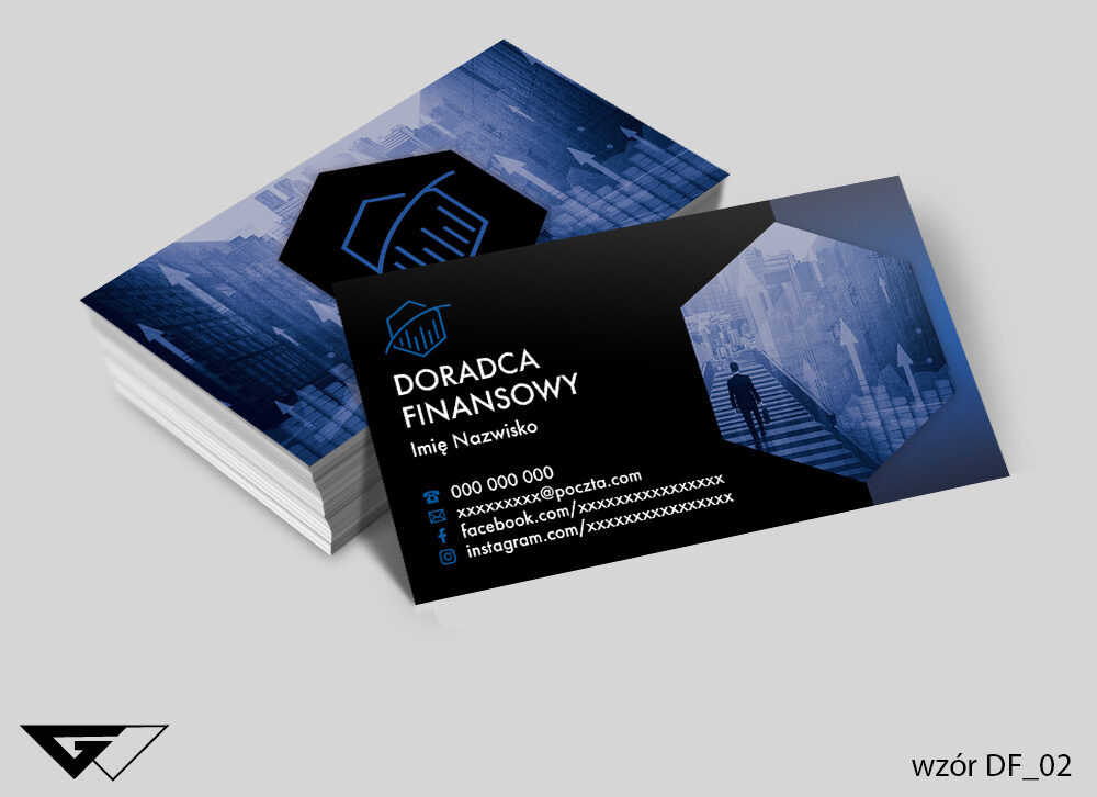 Wizytówka Doradca Finansowy - nowoczesna