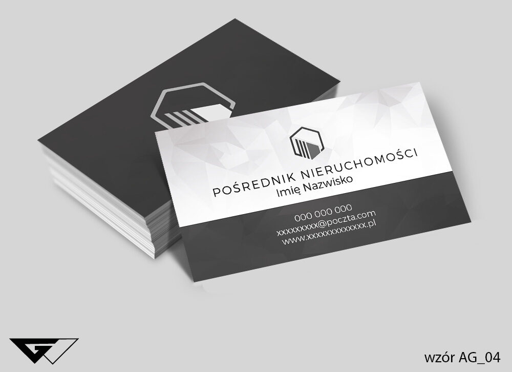 Wizytówka Agent Nieruchomości - klasyczna