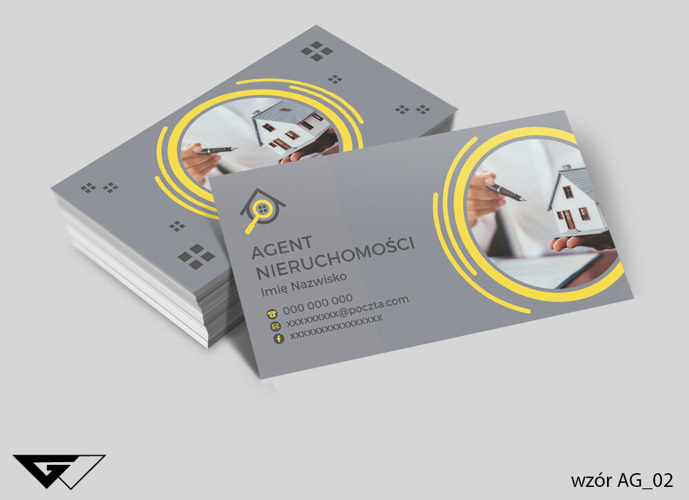Wizytówka Agent Nieruchomości - lupka