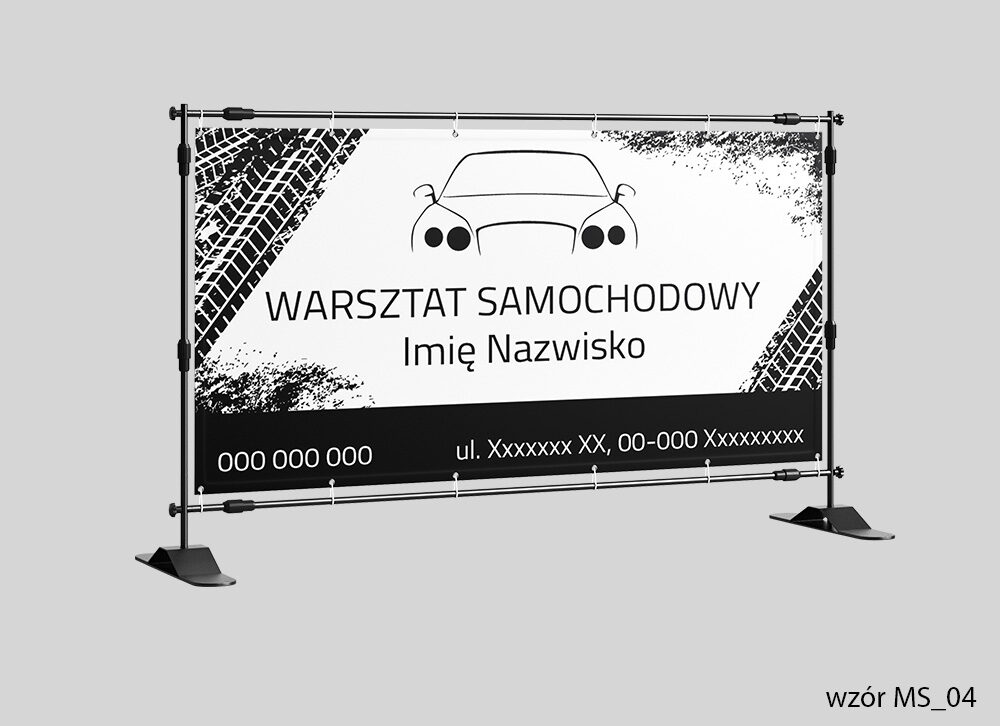 Baner Warsztat Samochodowy - black car