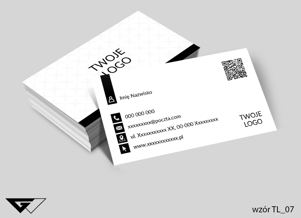 Wizytówka z Twoim logo - biznesowa