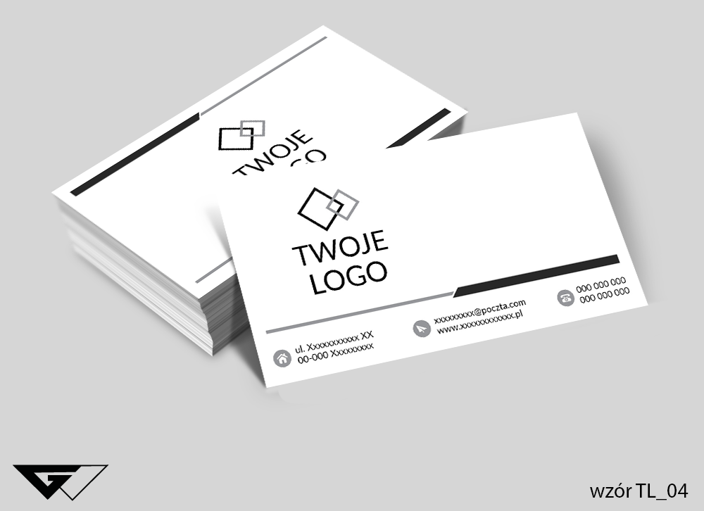 Wizytówka z Twoim logo - profesjonalna