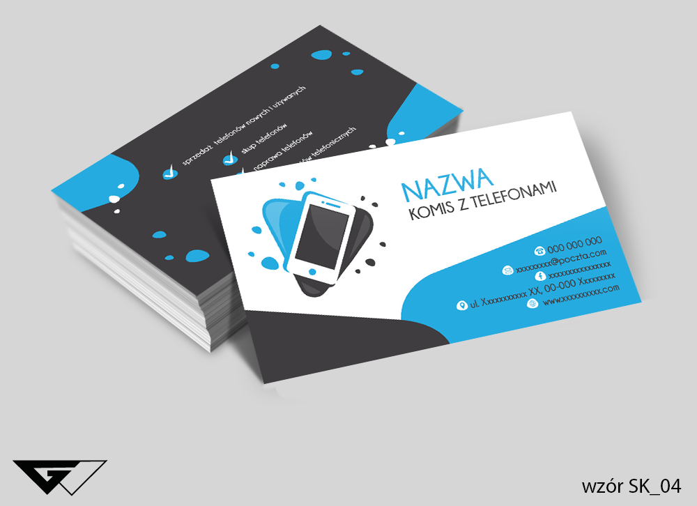 Wizytówka sklep / komis z telefonami