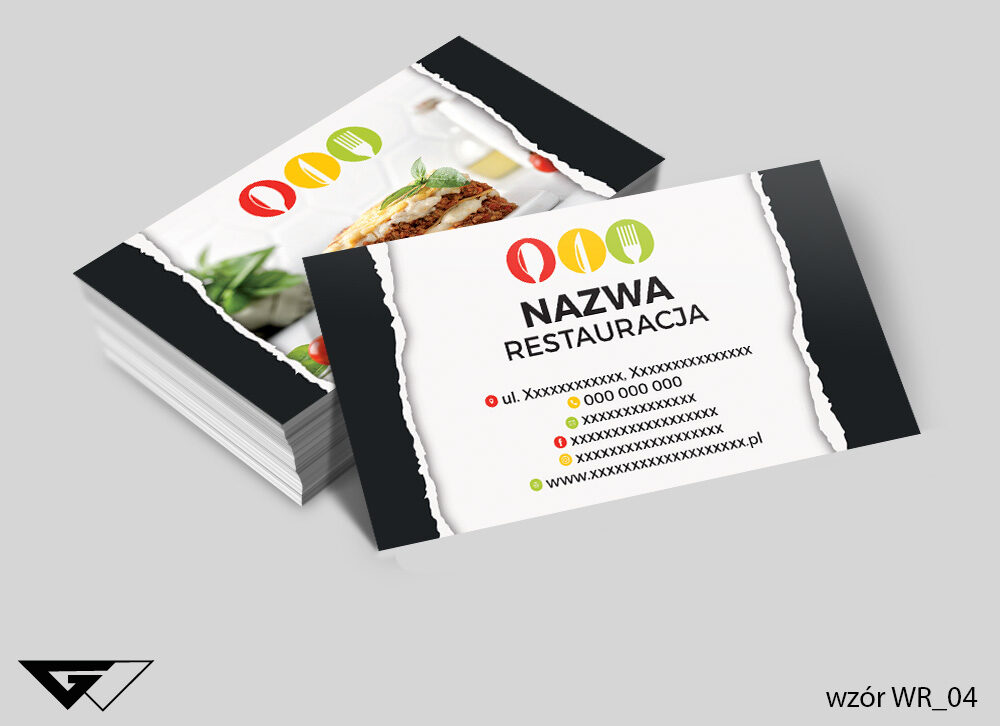 Wizytówka restauracja - soczysta