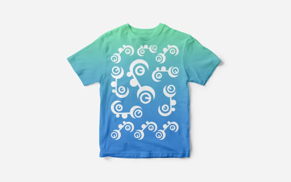 Koszulka bawełniana - T- shirt z własną grafiką dopasowany do wizytówki