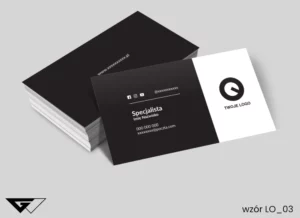 Wizytówka z Twoim logo - elegancka