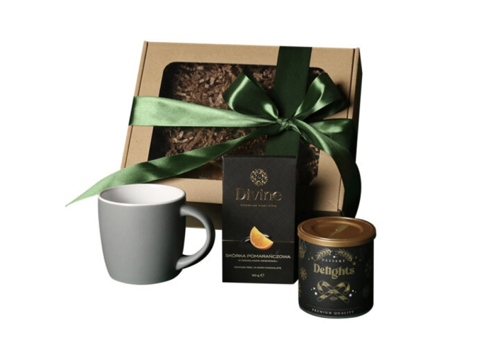 zestaw-słodki-upominkowy-kubek-migdały-w-czekoladzie-zestaw-świąteczny-zielony